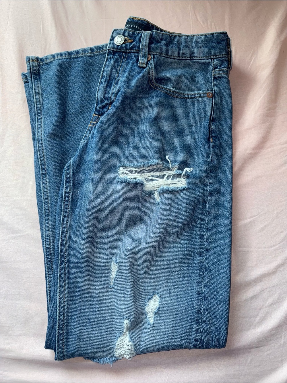Women’s Ripped Blue Denim Jeans